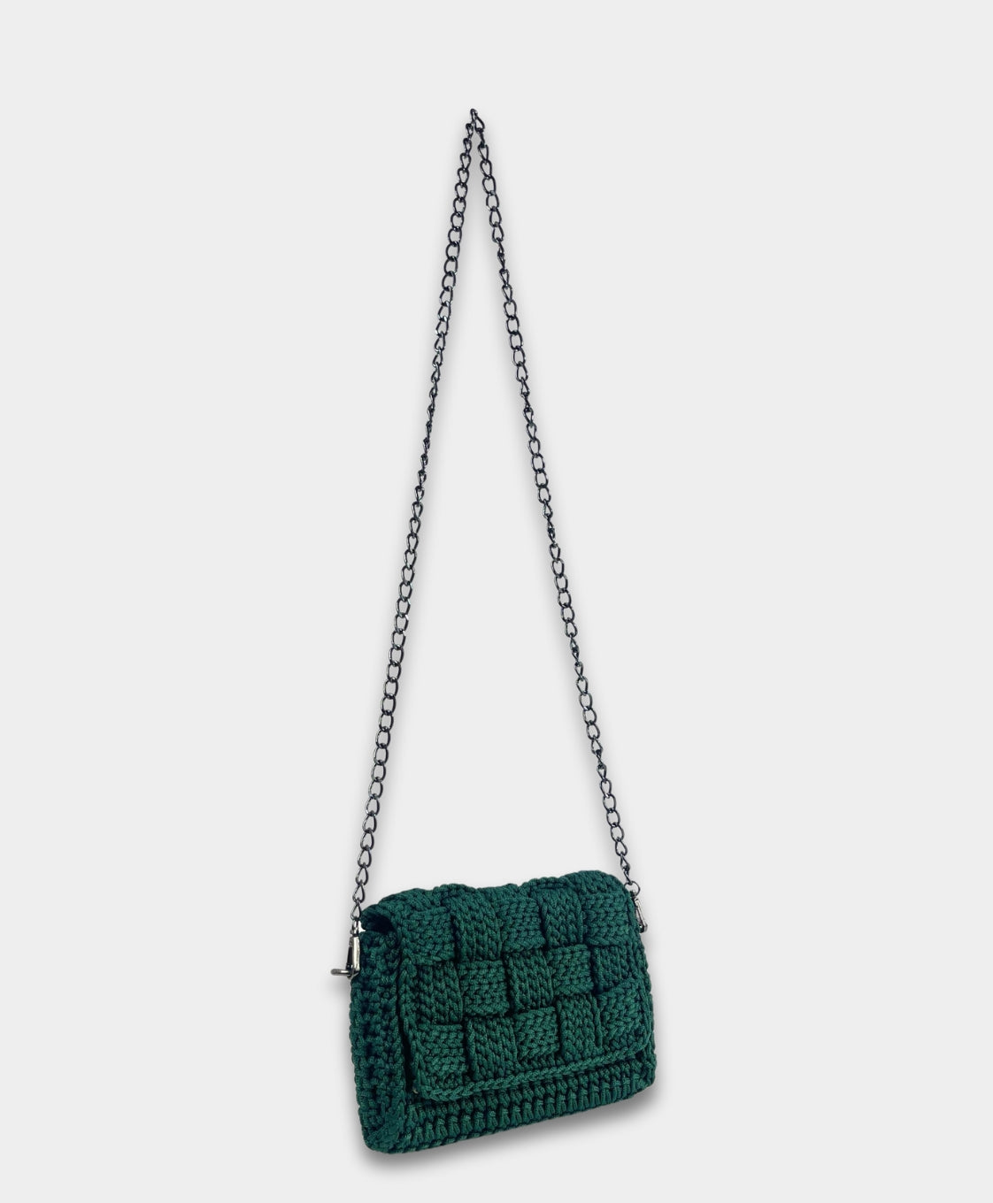 Crochet Crossbody Dark Green