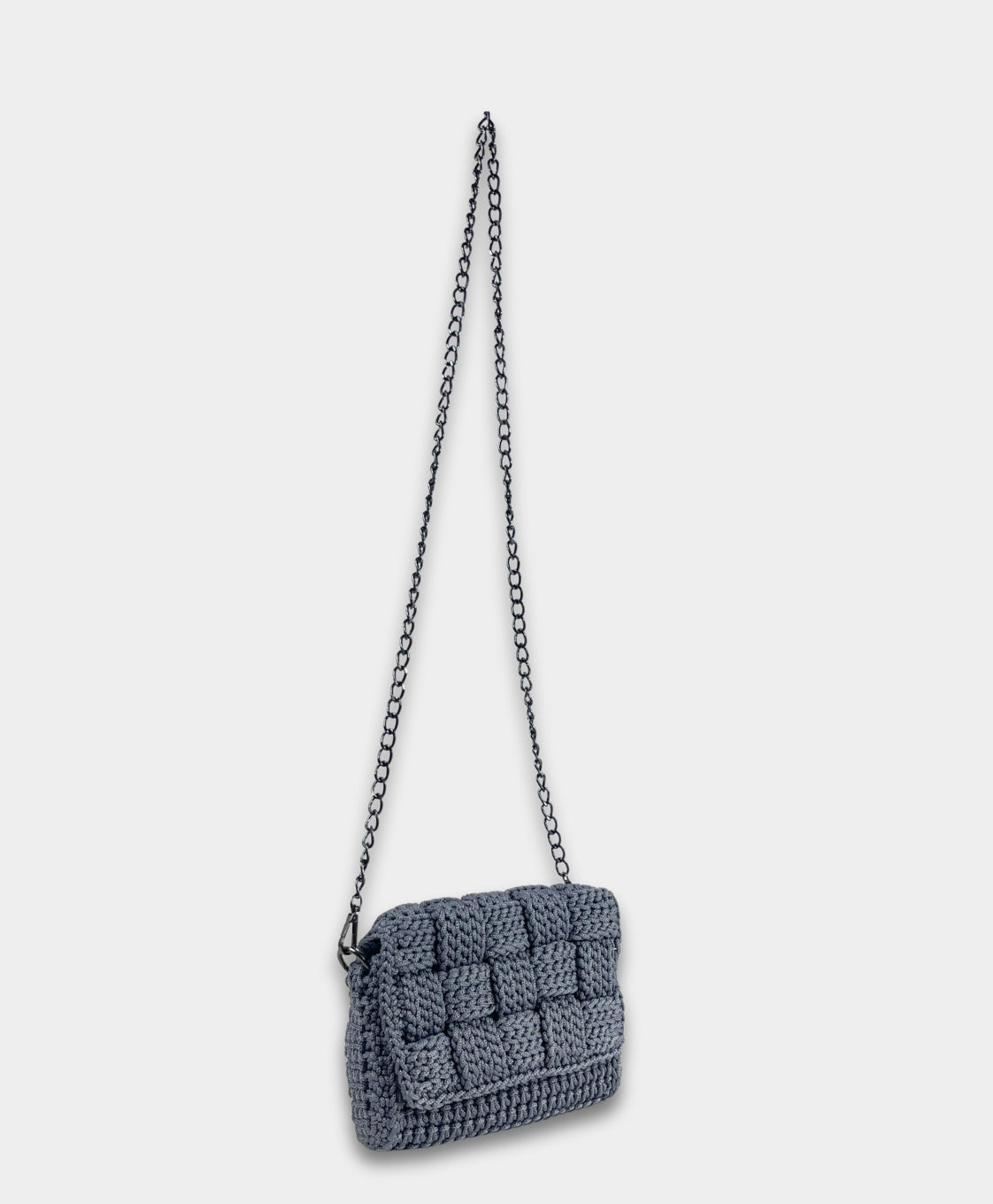 Crochet Crossbody Dark Grey