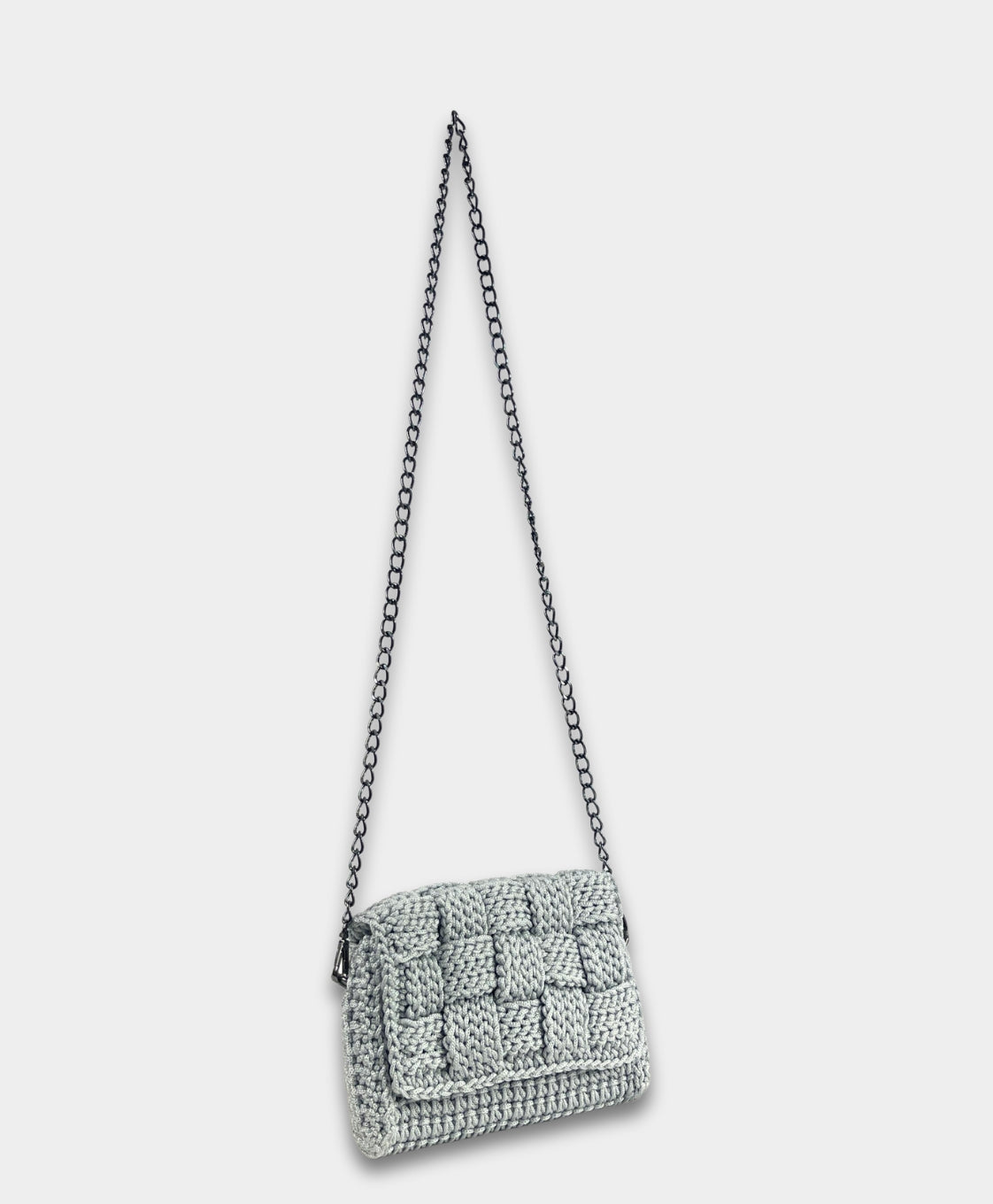 Crochet Crossbody Grey