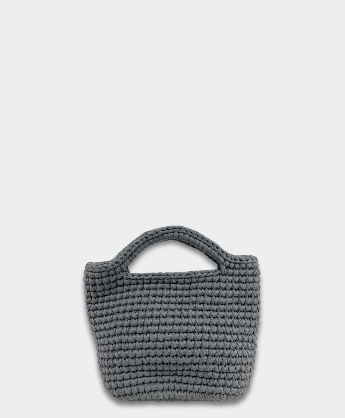 Crochet Dark Grey Handheld Bag