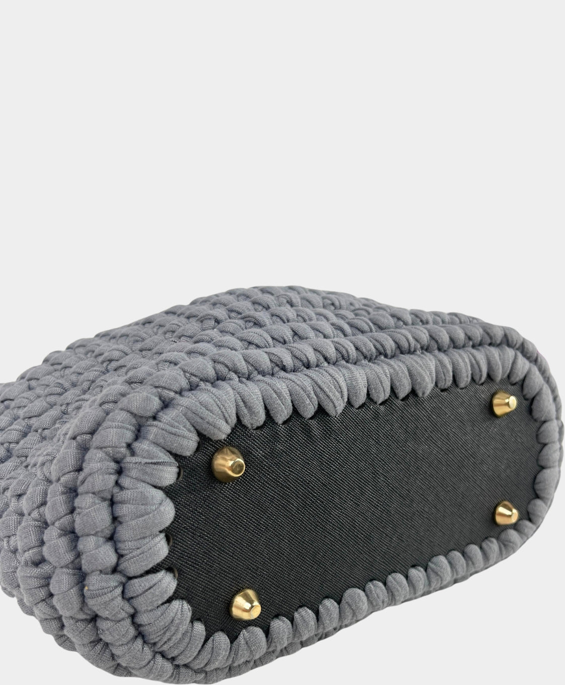Crochet Dark Grey Handheld Bag