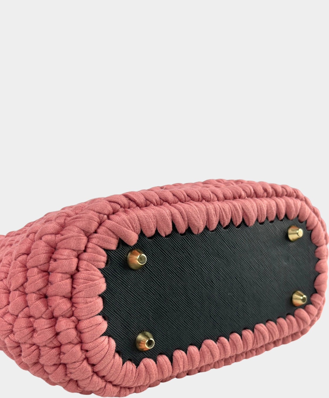 Crochet Salmon Handheld Bag