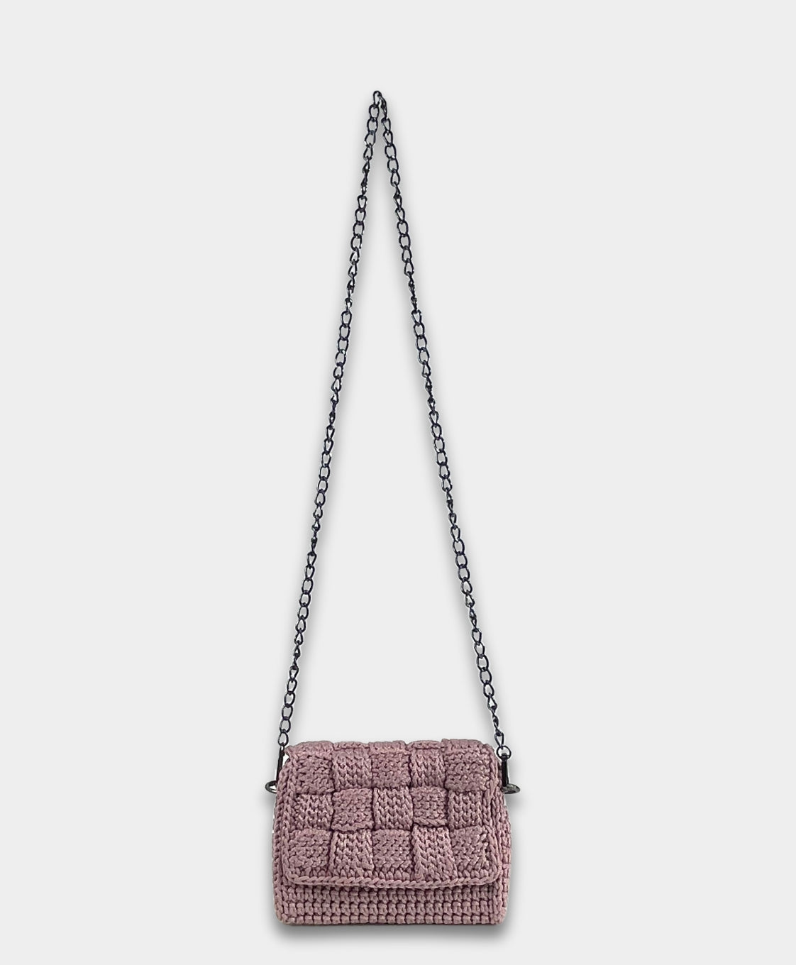 Crochet Crossbody Rose Pink