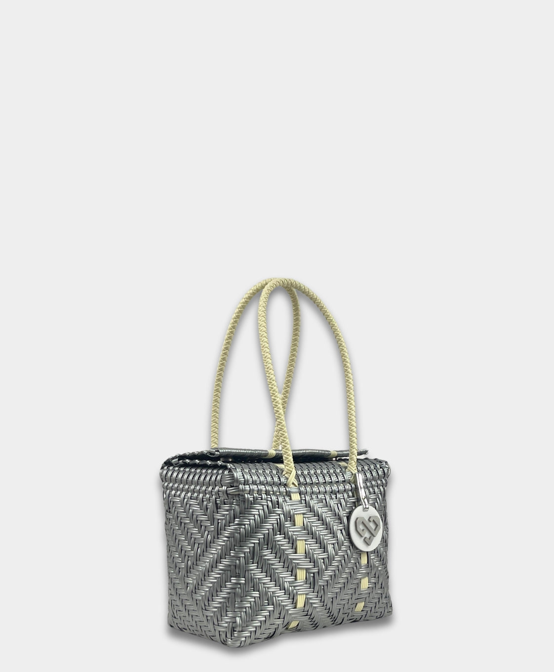 Glimmer Silver Basket Small