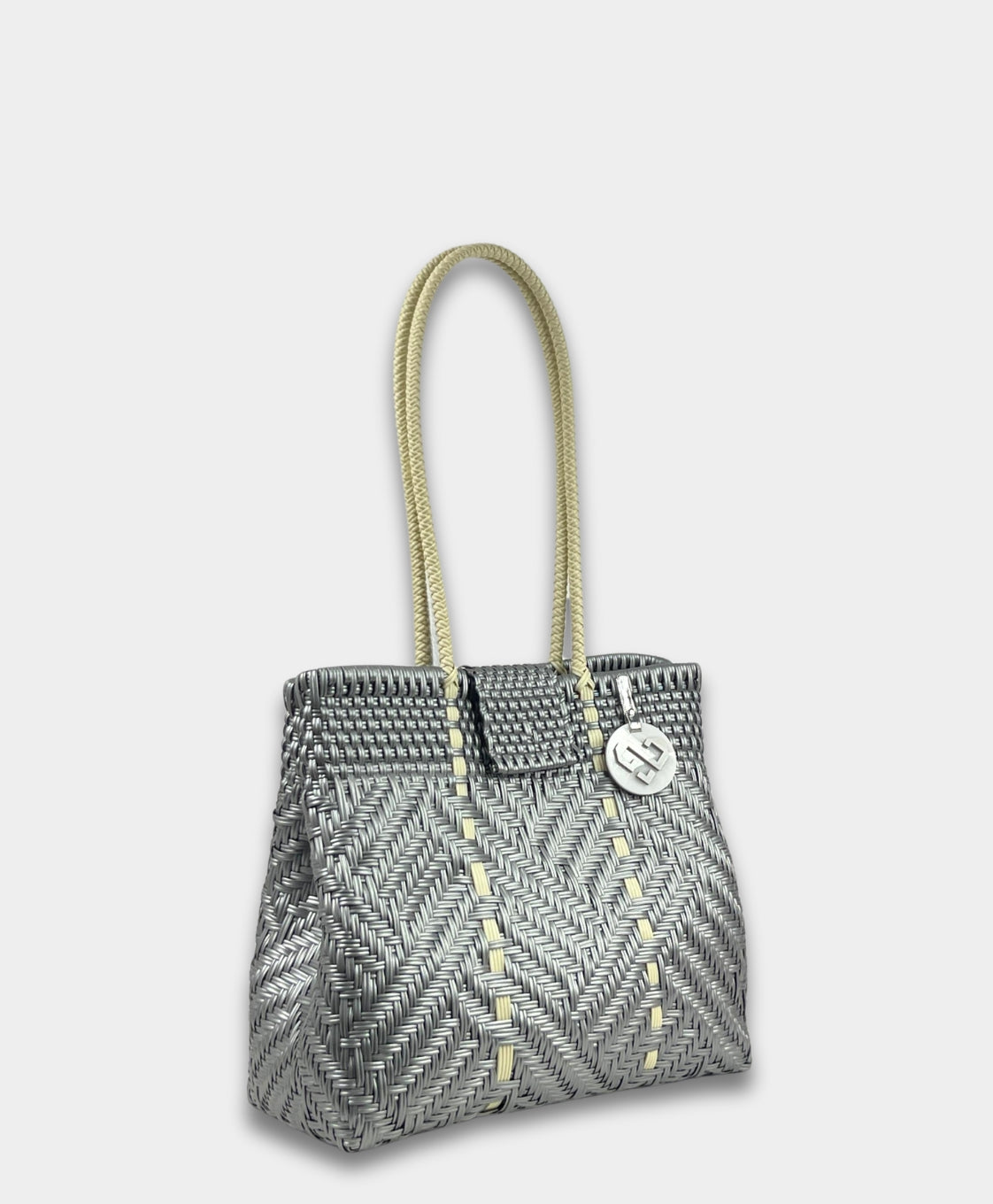 Glimmer Silver Shoulder Bag