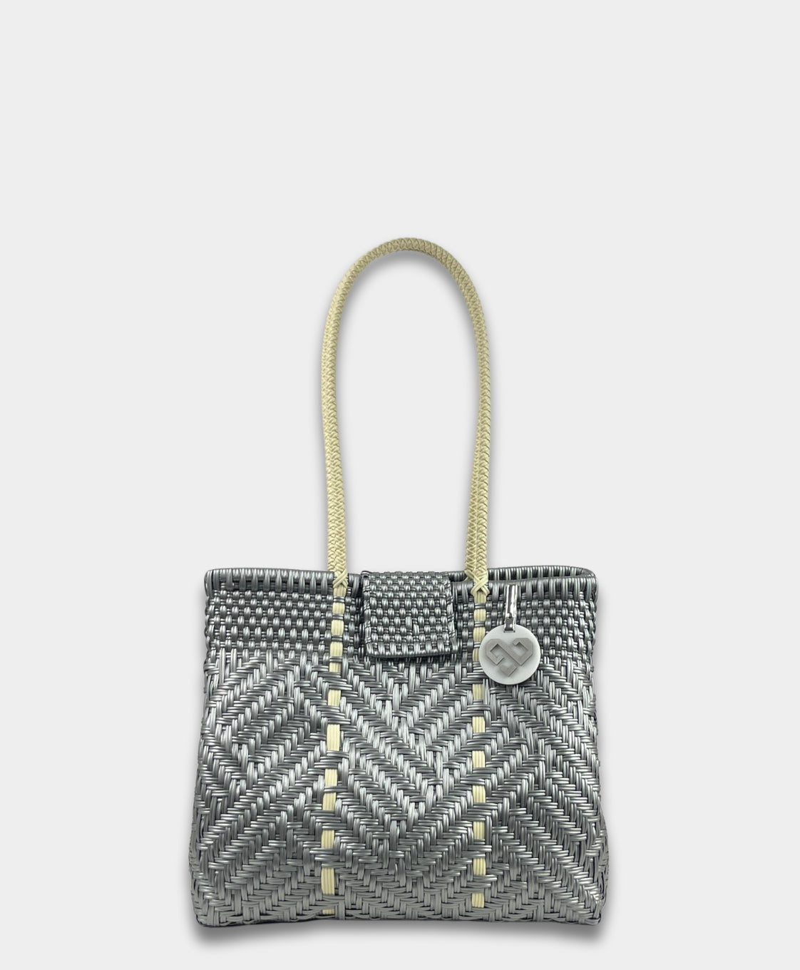 Glimmer Silver Shoulder Bag