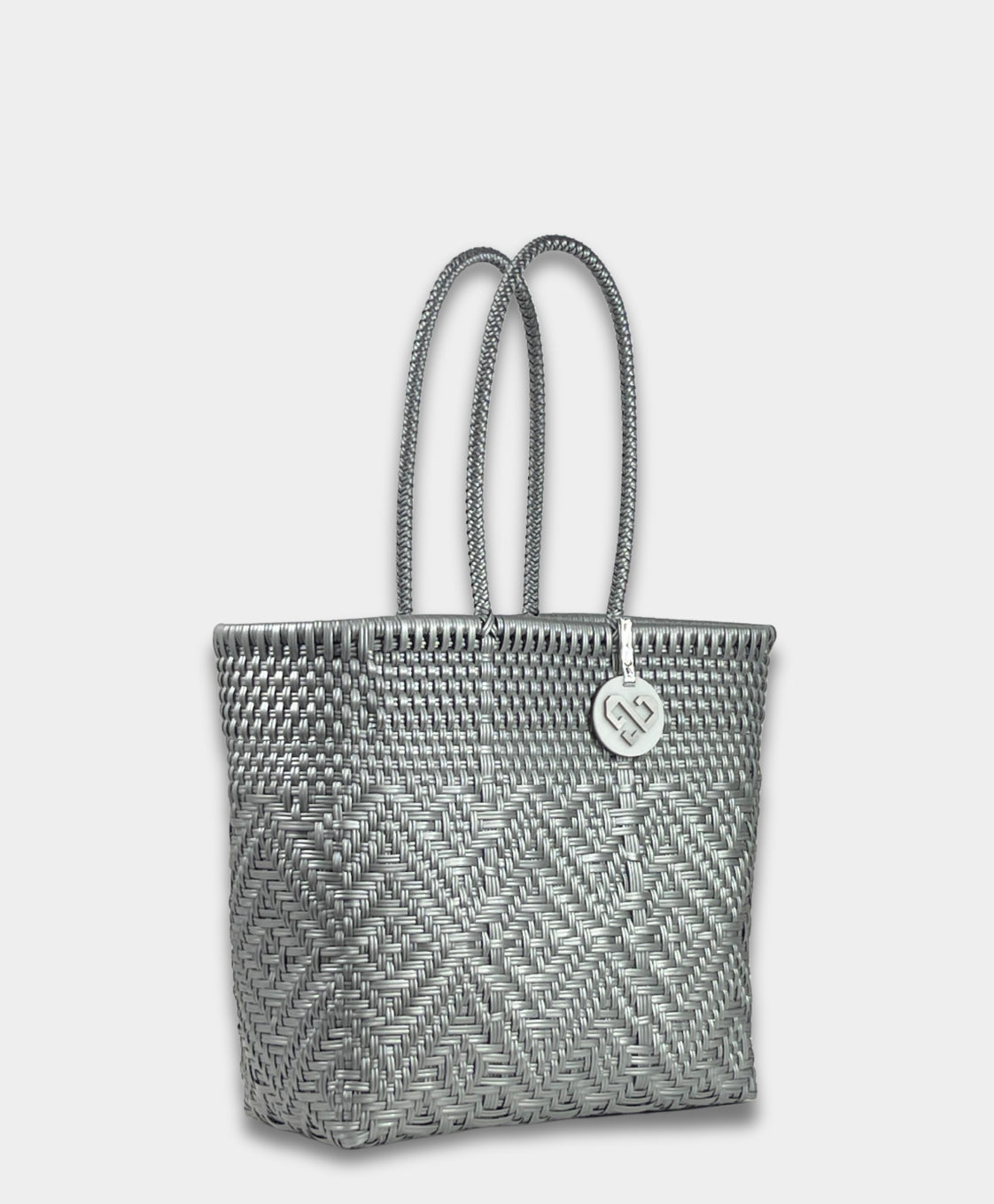 Mono Silver Tote Bag Medium