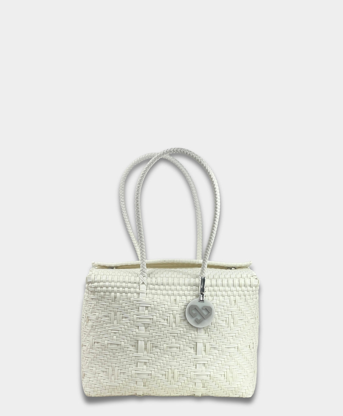 Mono White Basket Medium