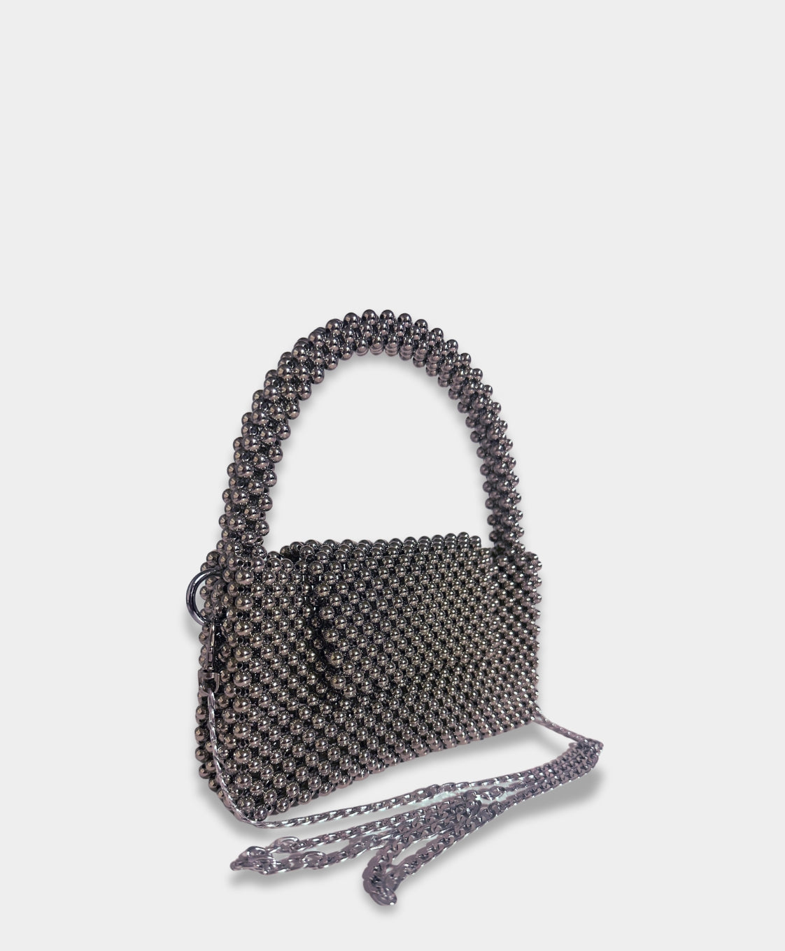 Pearl Evening Bag Silver