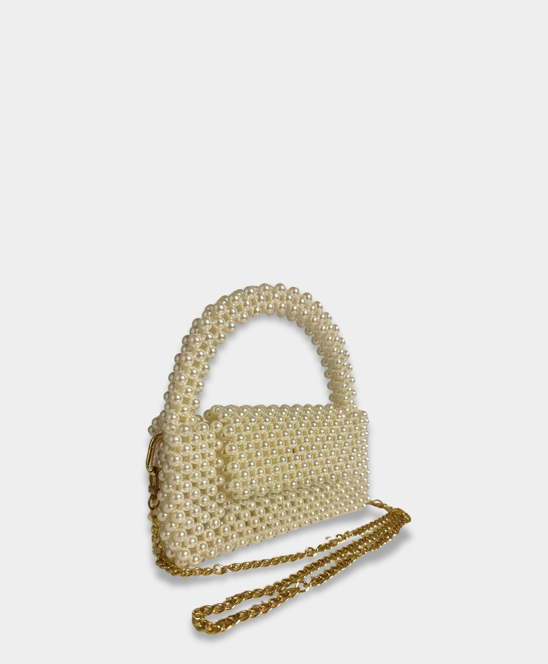 Pearl Evening Bag White
