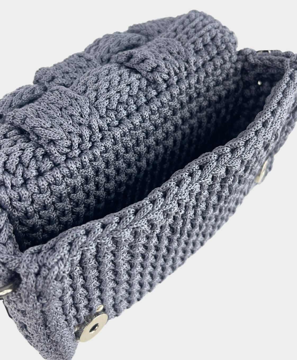 Crochet Crossbody Dark Grey