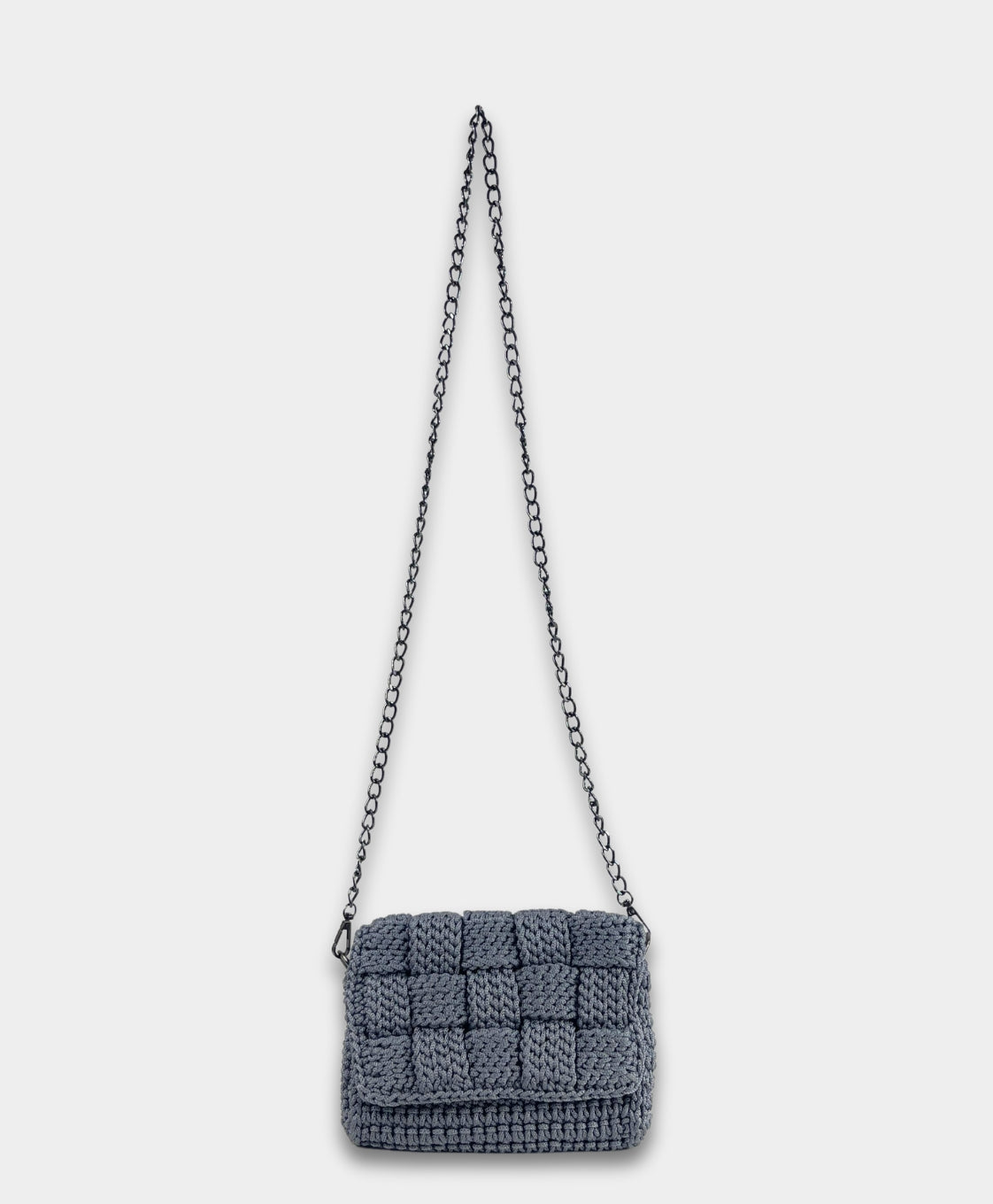 Crochet Crossbody Dark Grey