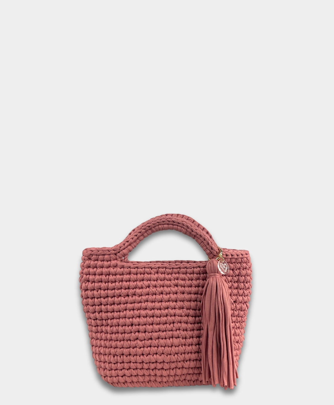 Crochet Salmon Handheld Bag