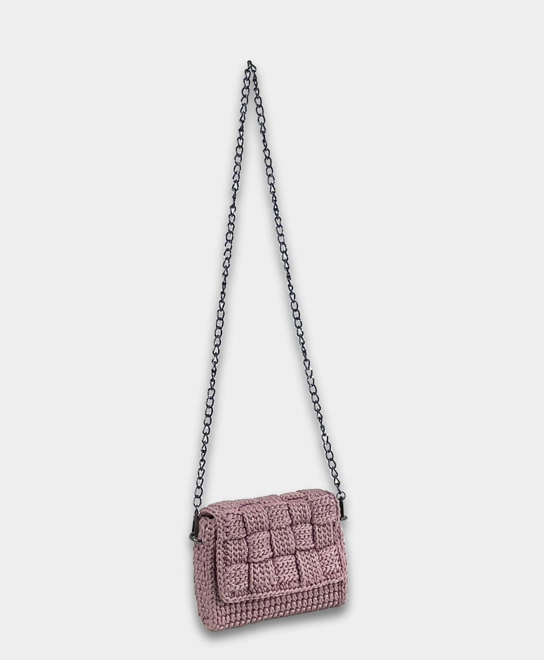 Crochet Crossbody Rose Pink