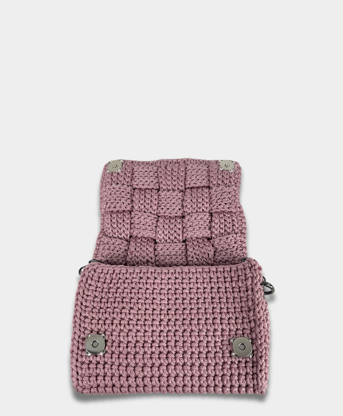 Crochet Crossbody Rose Pink
