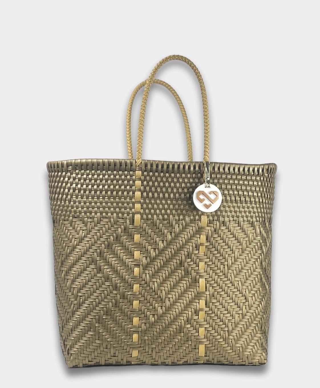 Glimmer Golden Tote Bag Large