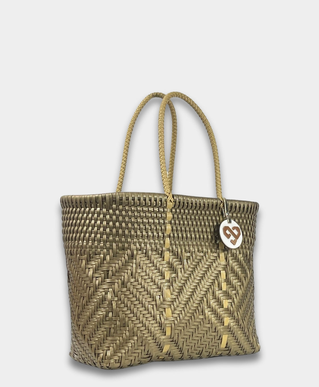 Glimmer Golden Tote Bag Small