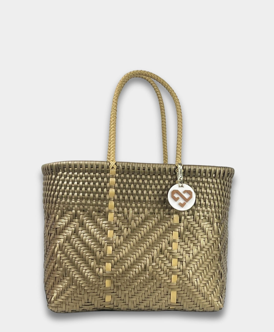 Glimmer Golden Tote Bag Small