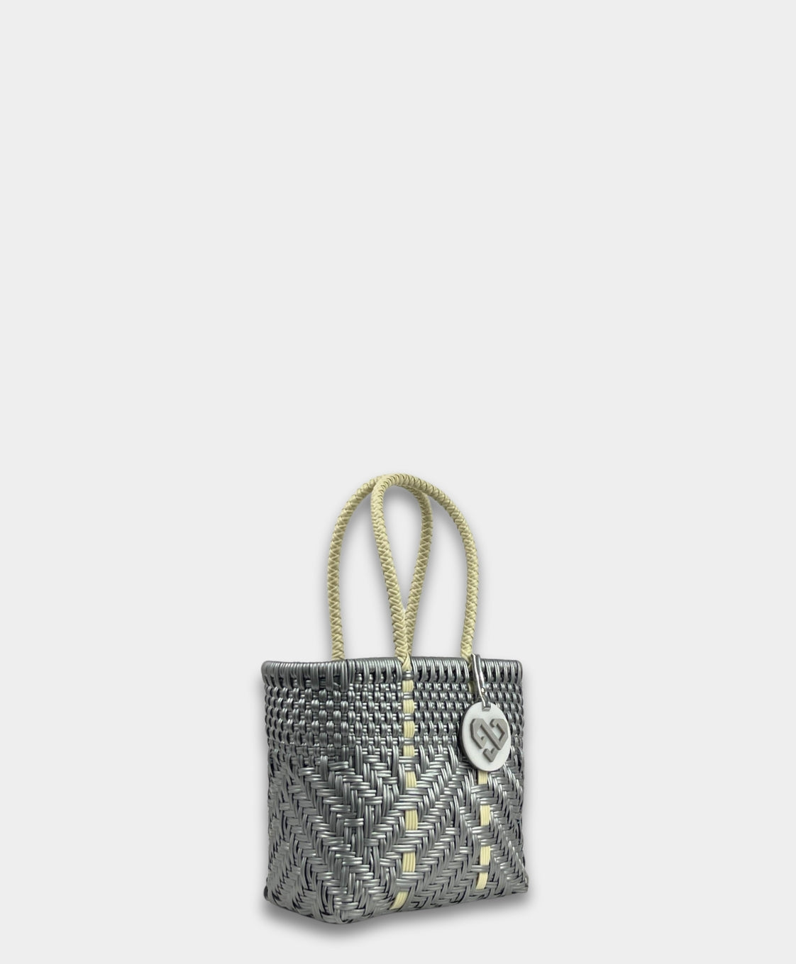Glimmer Silver Tote Bag Mini