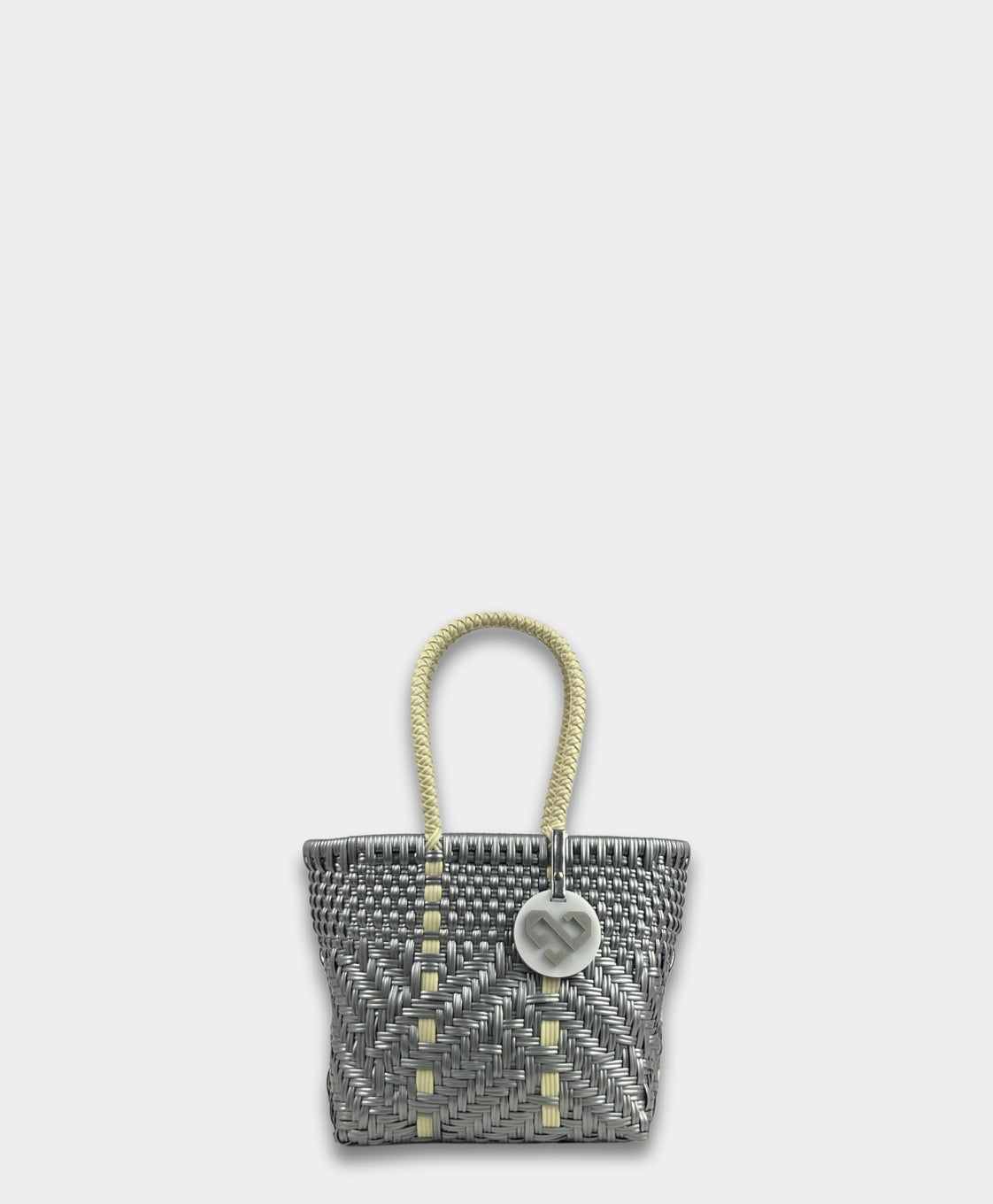 Glimmer Silver Tote Bag Mini
