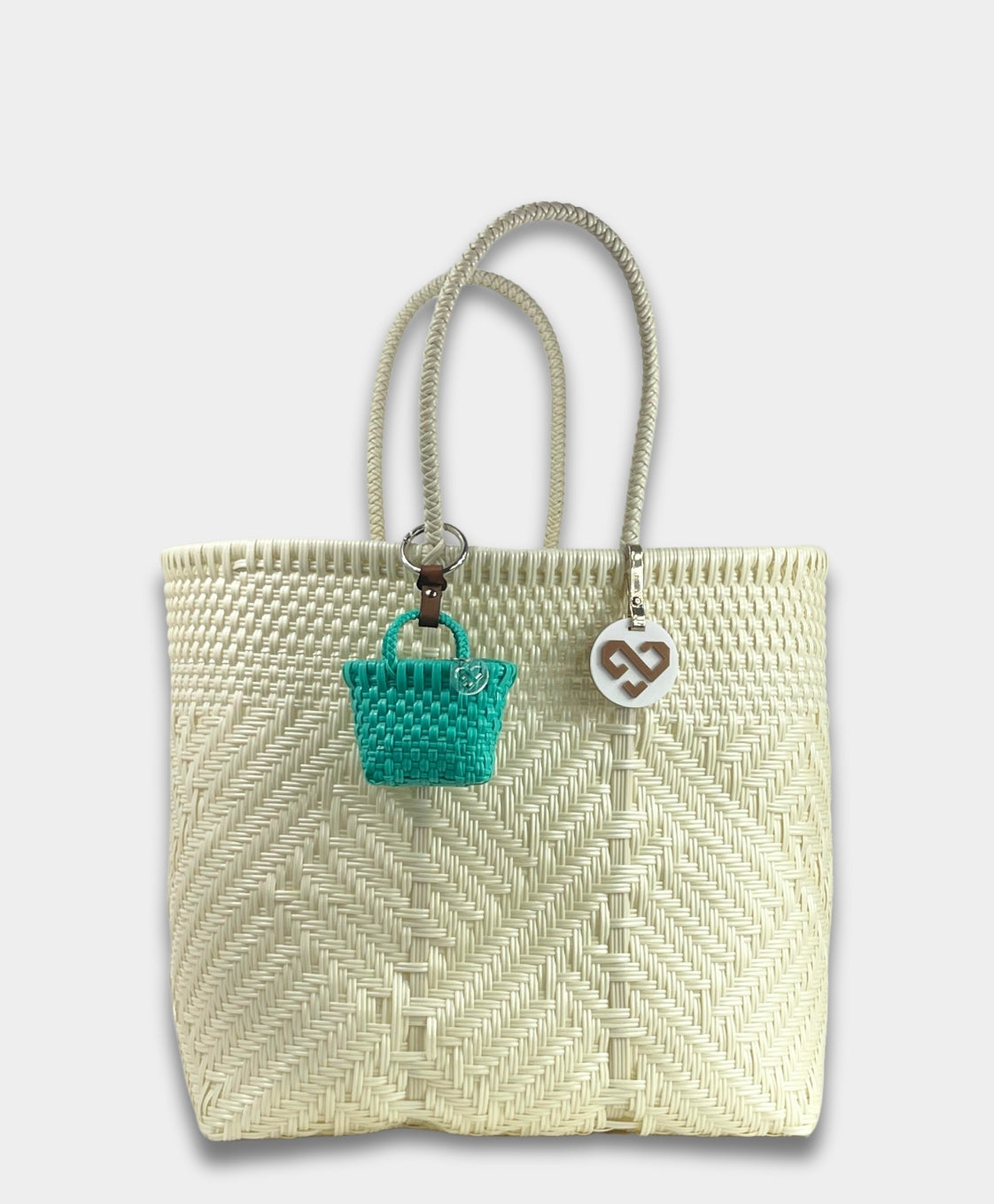 Tiny Tote Bag Charm Mint